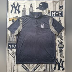 Nrw York Yankees Lightweight Magestic Polo Shirt Sz 2XLT